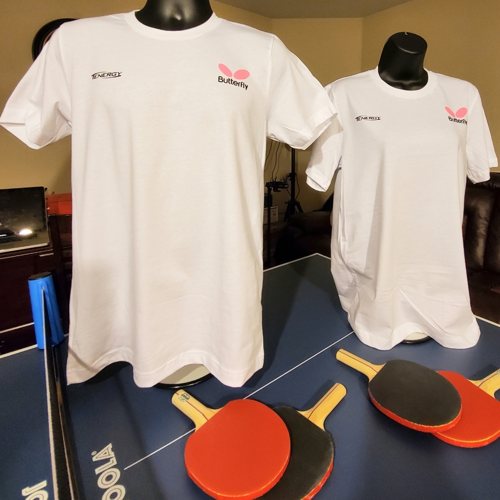 Table Tennis Unisex Tee.Size Small.Butterfly Logo